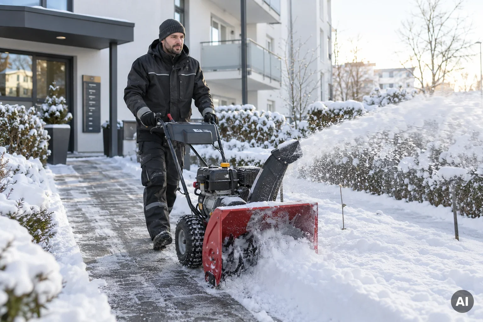 Winterdienst – KI-generiertes Bild